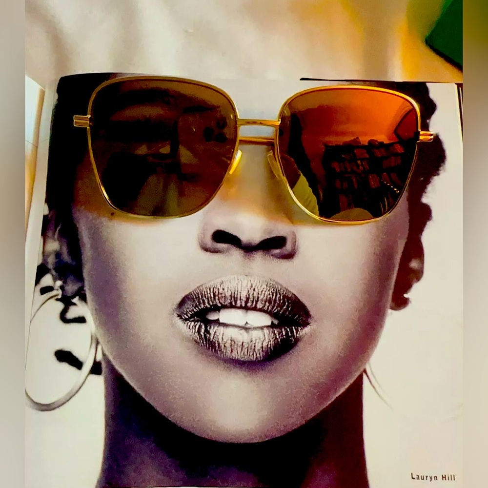Bottega Veneta BV0305SA 004 59 16 145 XL Gold Frame Gold Lens Sunglasses V5N14